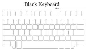Blank keyboard
