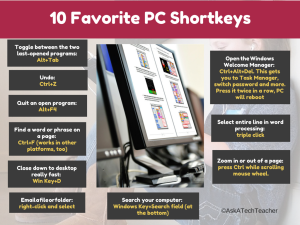 PC shortkeys