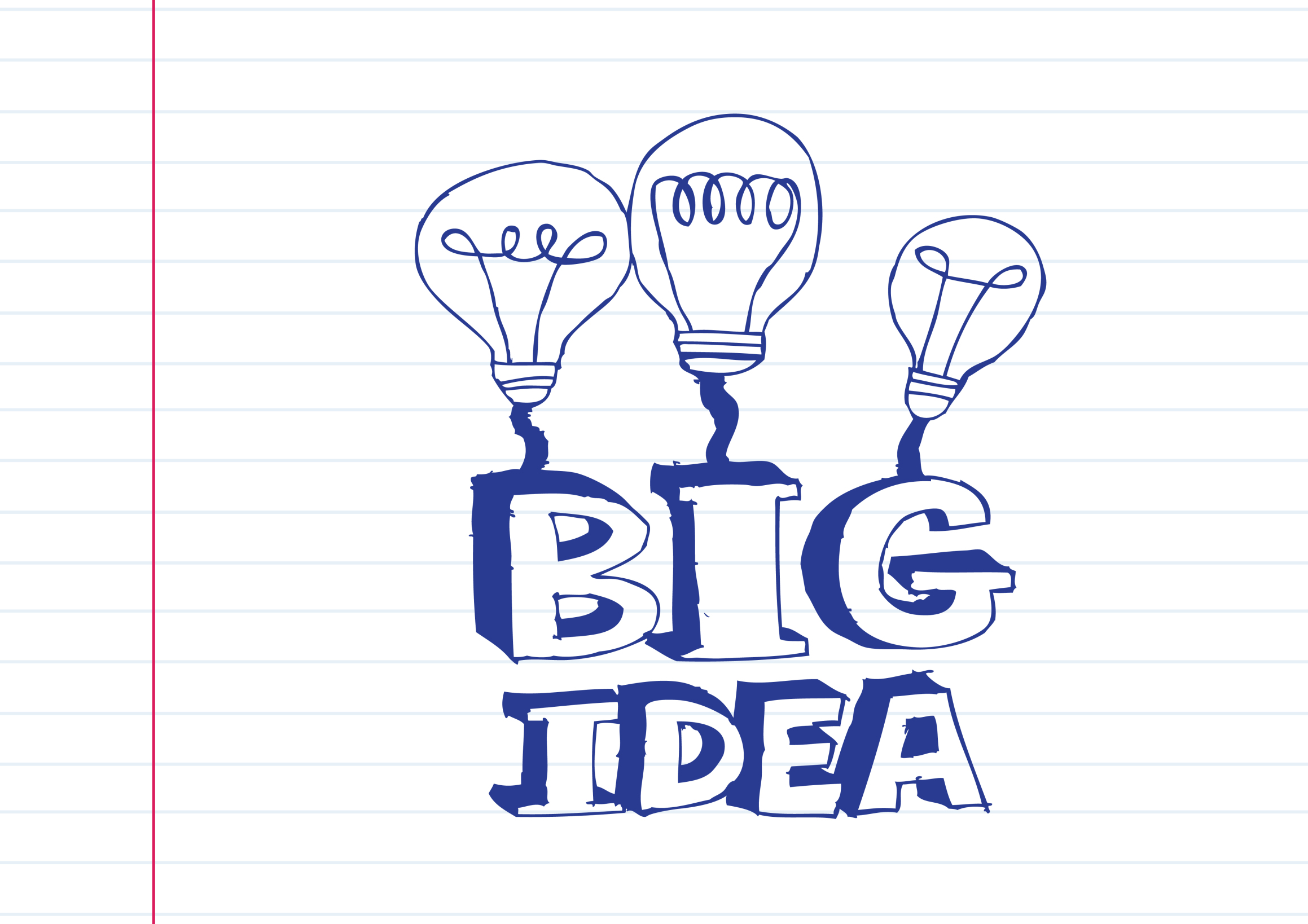 big idea Light bulb illustration icon