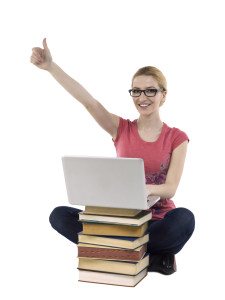 993311 a studying female student with approved