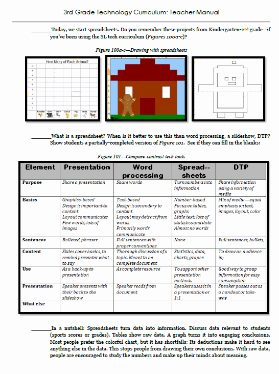 3rd grade tech curr teacher sample 1a