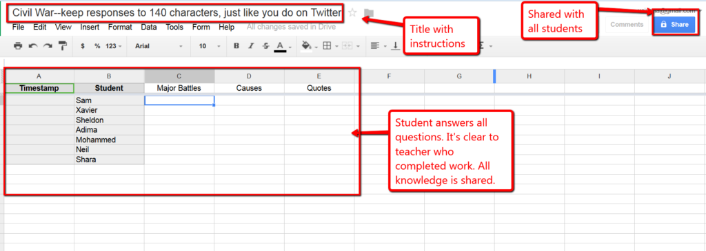 google sheets