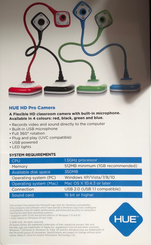 CAMERA FLEXIBLE HUE HD PRO