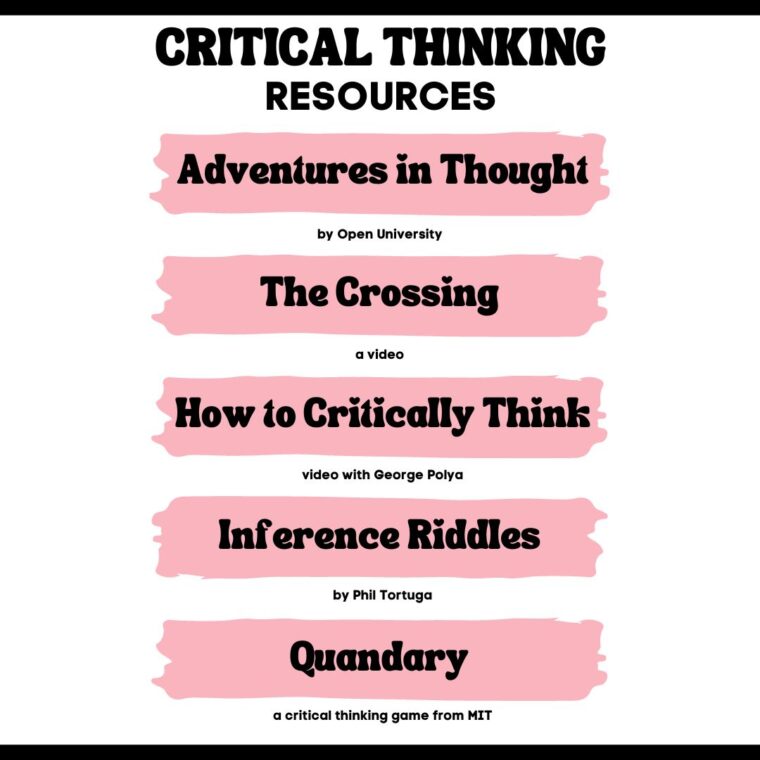 can you teach critical thinking