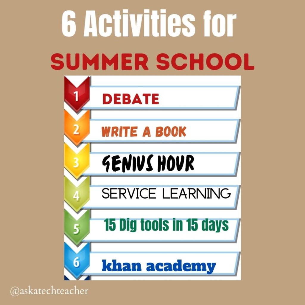 6 Summer School Tech Activities